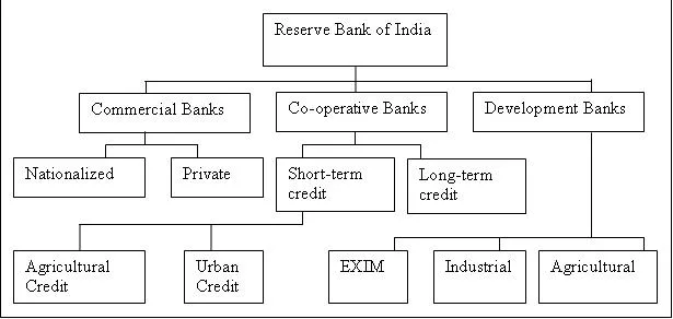 Organizational Structure and Role of Banks in India